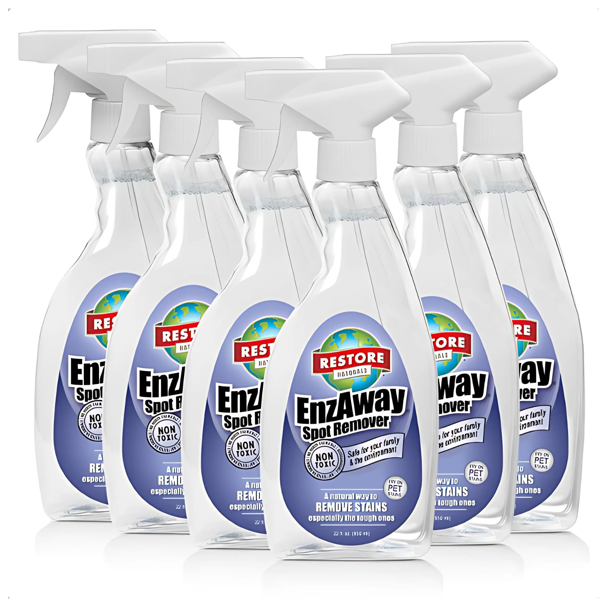 Restore Naturals Enzaway Spot Remover Spray - 22oz - Stain Treater Spray, Rug Cleaner, and Laundry Stain Remover | Plant Based | Biodegradable | Non