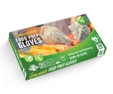 UNNI Compostable Food Prep Gloves, Small, 100 Count, Powder-Free, For Food Handling & Cleaning, ASTM D6400, BPI Certified