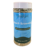 Country Life Natural Foods Ranch Seasoning 9 oz | Vegan Egg Topping Seasoning Salt | Non-GMO Plant-Based Spice Mix with Himalayan Black Salt & Herbs