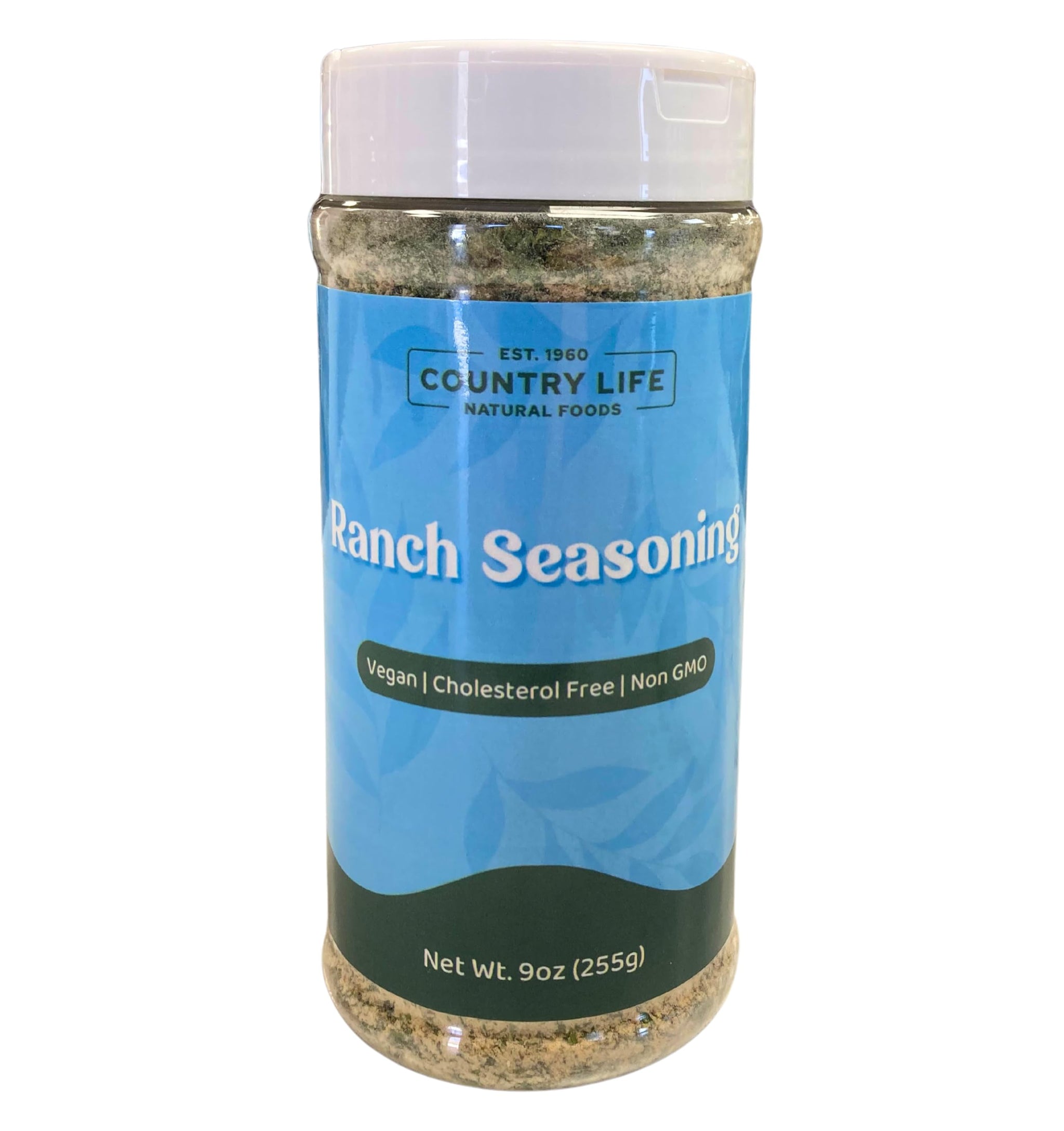 Country Life Natural Foods Ranch Seasoning 9 oz | Vegan Egg Topping Seasoning Salt | Non-GMO Plant-Based Spice Mix with Himalayan Black Salt & Herbs