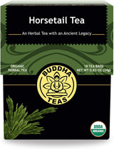 Buddha Teas - Horsetail - Organic Herbal Tea - For Cognitive Balance & Overall Health - With Antioxidants, B Vitamins & Silica - Caffeine Free - 100%