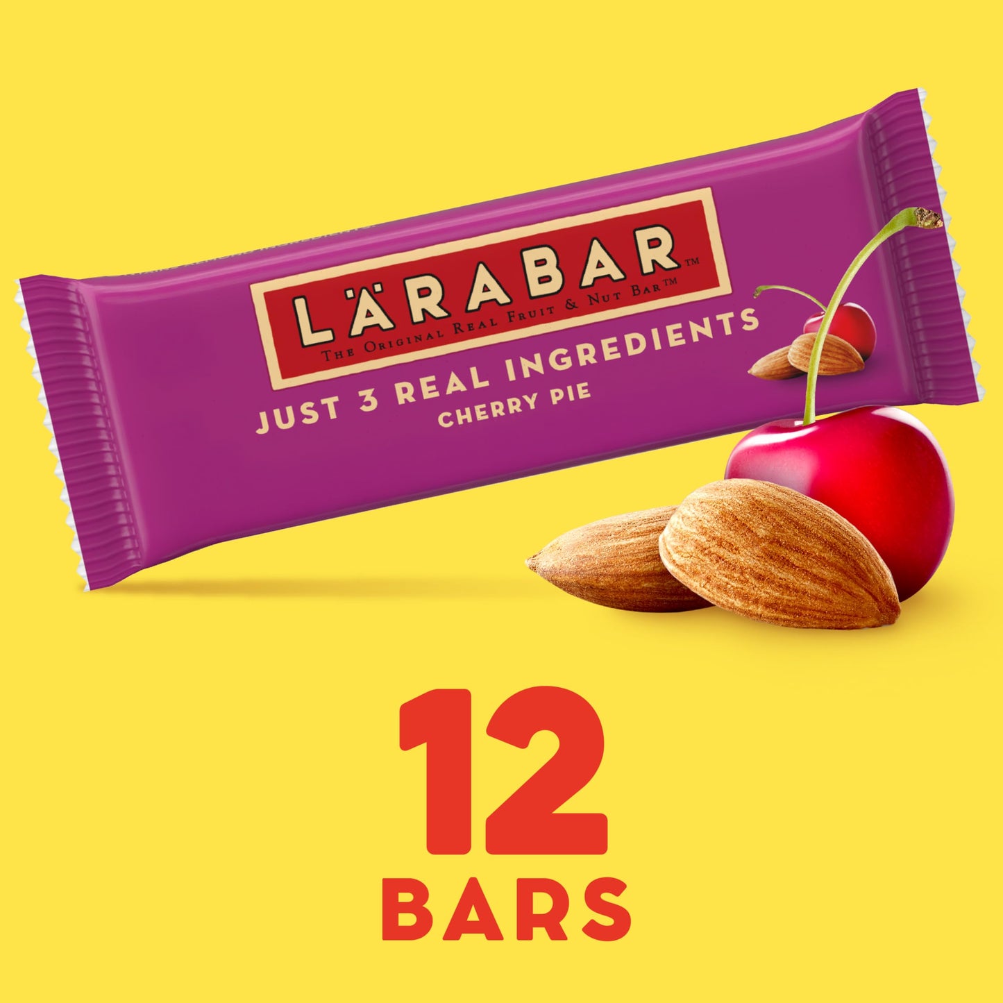 Larabar Cherry Pie Fruit and Nut Bars, Gluten Free and Vegan, 20.4 oz, 12 Ct