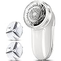 Bymore Fabric Shaver, Lint Remover, Lint Shaver Defuzzer Sweater Shaver for Clothes and Furniture with AC Adapter Pill Fuzz Remover-White