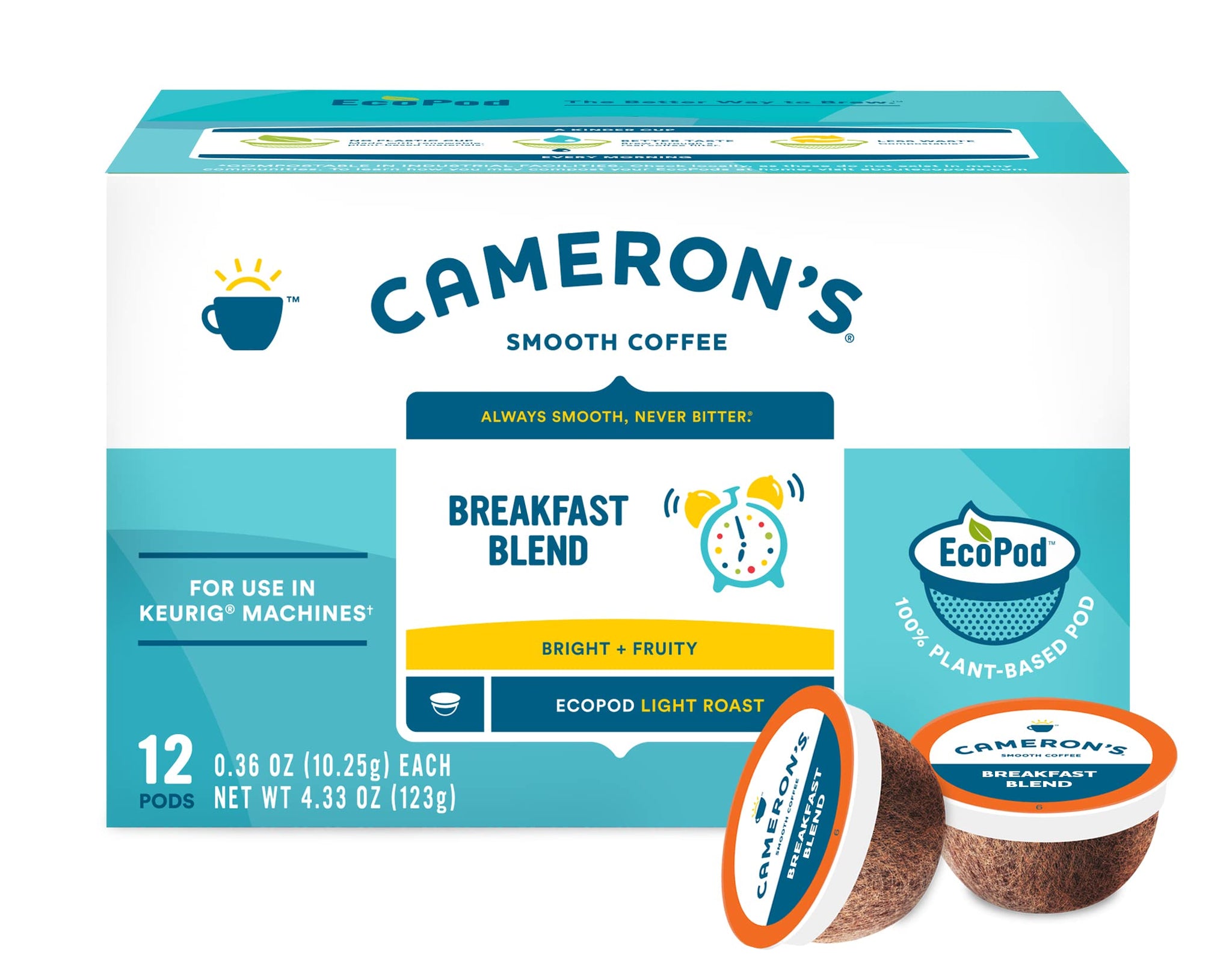 Cameron's Coffee Single Serve Pods, Breakfast Blend, 12 Count (Pack of 1)