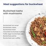 DOMA Hulled Toasted Buckwheat Groats (Kasha), Non-GMO, Gluten-Free, 3.5lb (2x1.76 lb, about 36 servings), Premium Whole Grain for Porridge, Side Dishes, Flour Milling, 5g Protein per Serving