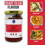 Thai Red Curry Paste 8 Oz | Vegan, Gluten Free & Nut Free | Authentic Eastern Blue Thai Curry Paste for Tasty Dishes and Curries | 227g