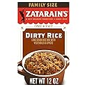 Zatarain's Rice Mix, Dirty Rice, Family Size, Gluten Free, No MSG Added, Long Grain White Rice, Onions and Bell Peppers with Cajun Seasonings, Made