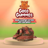 Goso Gummies Sour Watermelon Chamoy Strips - 4oz Bag | Tangy Candy With Real Chamoy Flavor | Sour, Spicy, Sweet | TikTok Viral Candy | Premium Gummy