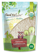 Food to Live Organic Long Grain White Rice, 5 Pounds - Non-GMO, Vegan, Kosher. Easy to Cook. Stays Separate and Fluffy. Low in Fat. Perfect for Stuffing, Pilafs, Salads.