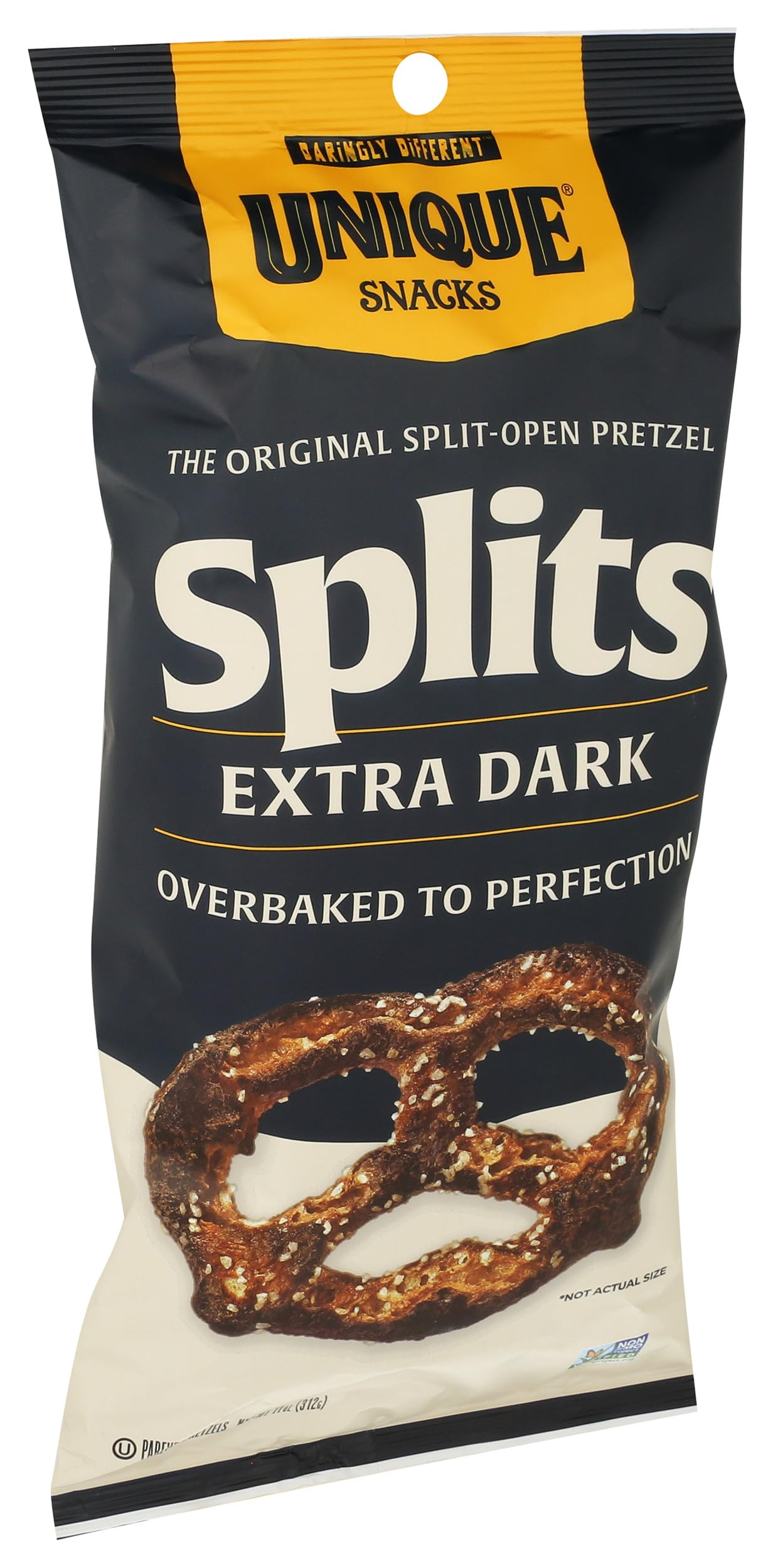 Unique Pretzels Extra Dark Splits Pretzels - 11 oz