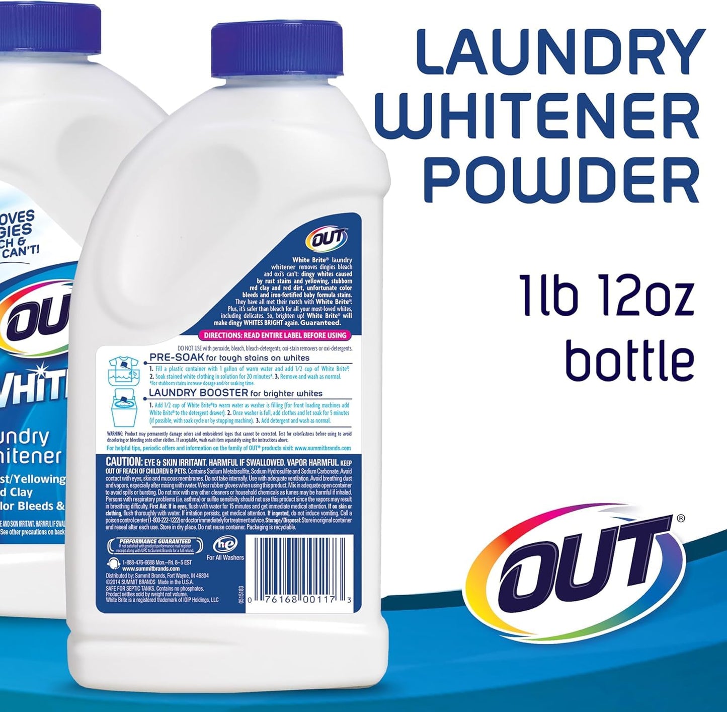 White Brite No Scent Laundry Whitener Powder 1 lb. 12 oz.