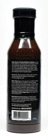 Elijah's Xtreme Bourbon Infused Blueberry Chipotle BBQ Sauce & Marinade - BBQ Sauce 12 FL OZ