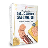 PS Seasoning Garlic Summer Sausage Kit - Includes Sausage Seasoning Mix, Cure, and Casings for up to 25 lbs of Meat - Easy to Use, Complete