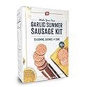 PS Seasoning Garlic Summer Sausage Kit - Includes Sausage Seasoning Mix, Cure, and Casings for up to 25 lbs of Meat - Easy to Use, Complete