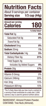 Bob's Red Mill Almond Protein Powder, 14oz (Pack of 4) - Non GMO, Vegan, Paleo Friendly, Keto Friendly, Kosher