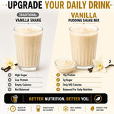 PROTIFIT - High Protein Pudding/Shake Mix, 15g Protein, Low Calorie, Low Fat, Low Carb, Aspartame Free, Idea Protein Compatible, Meal Replacement, 7