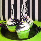 Black Twisty Lollipops - 24 Unicorn Suckers Individually Wrapped Bulk - Great for Candy Buffet - Wedding - Graduation - Halloween - Baby Shower