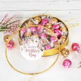 Mother's Day Candy Flowers Gift Tin with Chocolate Truffles By Just Candy