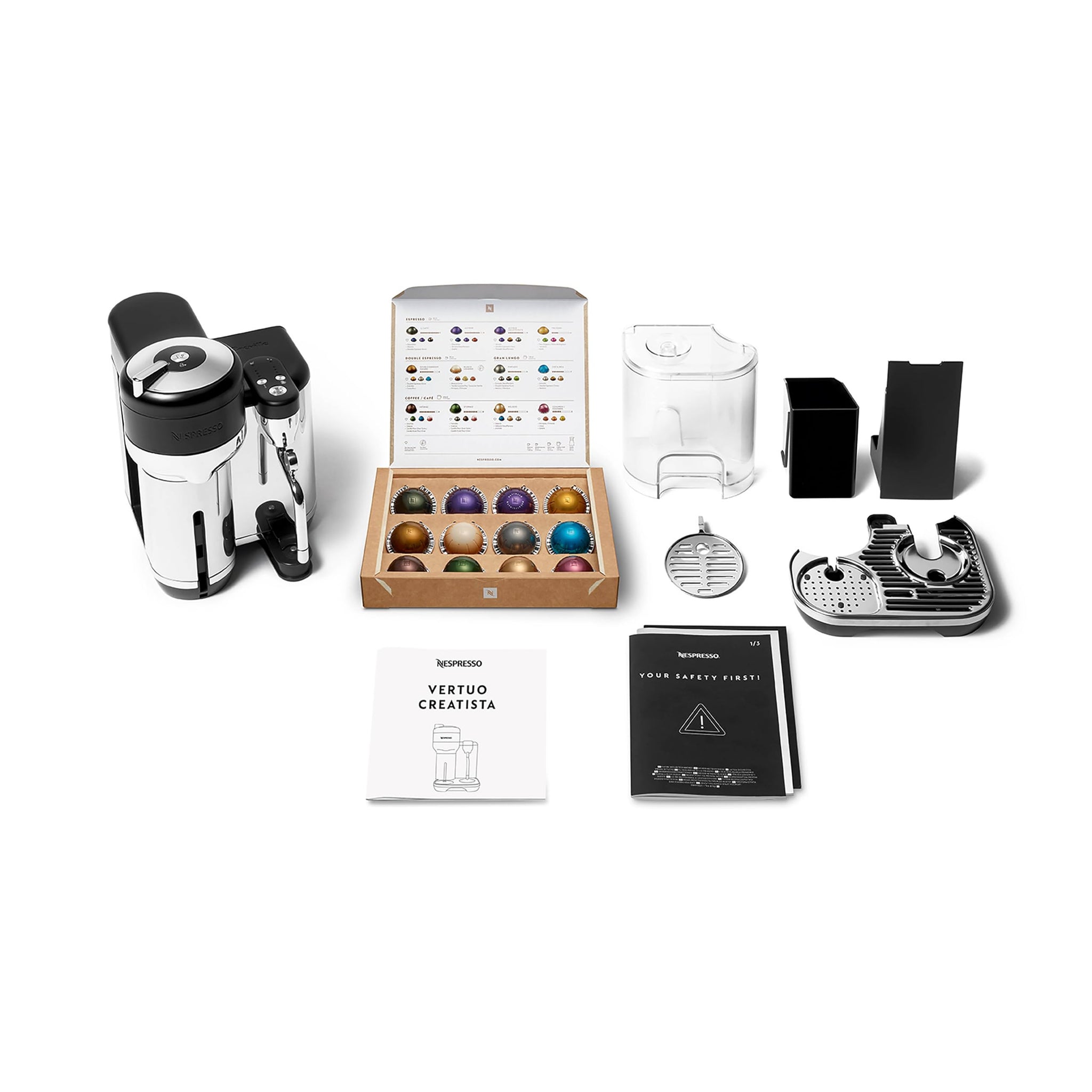 Nespresso Vertuo Creatista Coffee and Espresso Maker by Breville, Black Truffle