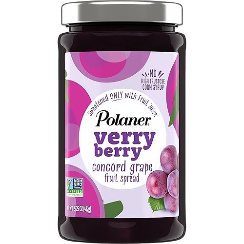 Polaner Verry Berry Fruit Spread, Concord Grape, 15.25 Ounce