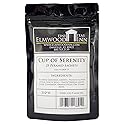 Elmwood Inn Fine Teas, Cup of Serenity Caffeine-Free Herbal Tea, 25 Pyramid Sachet Tea Bags