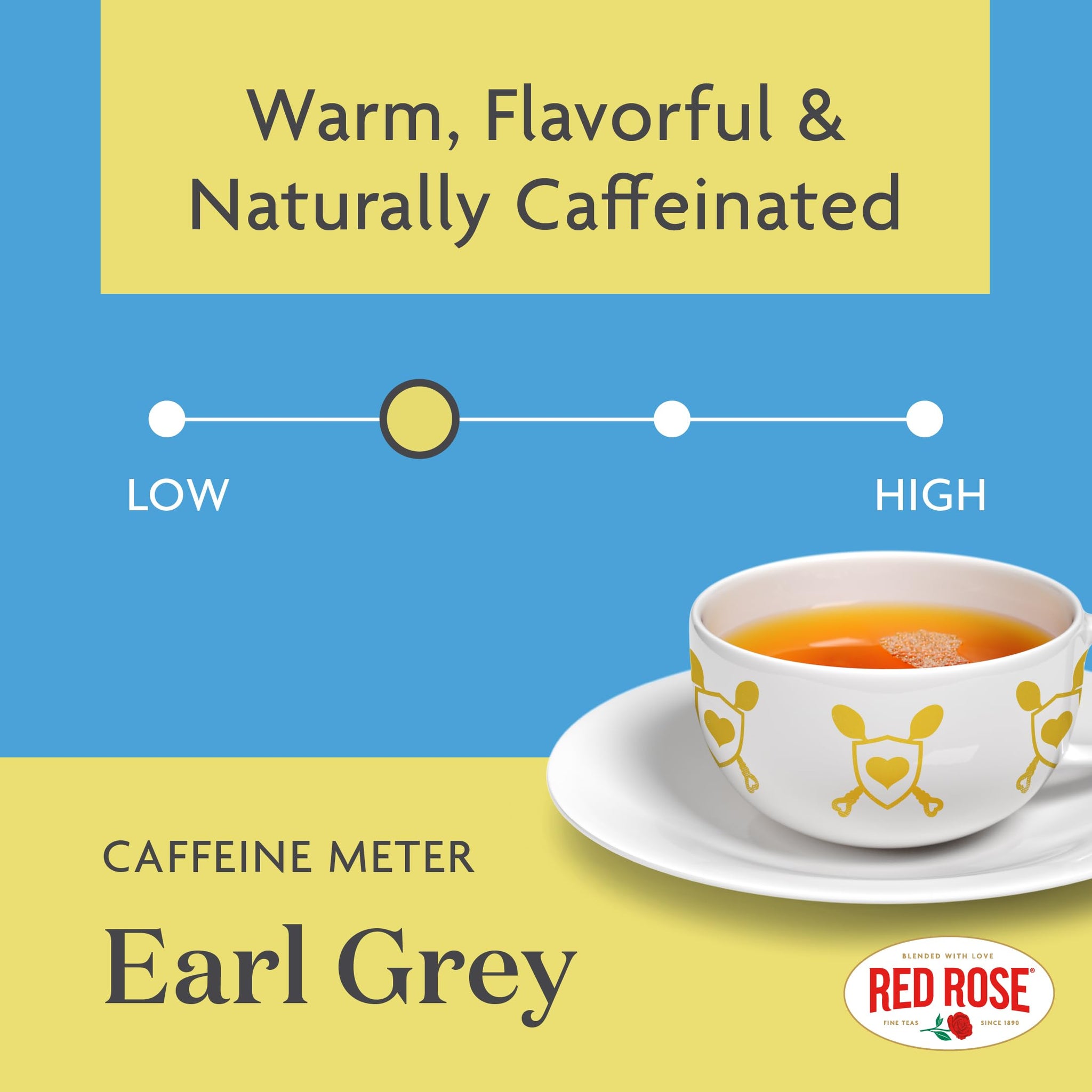 Red Rose Earl Grey, Loose Leaf, Black Tea, With Bergamot Oil, 12 oz