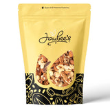 Jaybee’s Raw Deluxe Mixed Nuts Unsalted 3 Pound - Almonds, Cashews, Pecans, Walnuts, Brazil Nuts & Macadamias - Natural Fresh Variety in Resealable