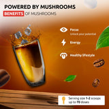 OldSoul Superfood Mushrooms Cappuccino Blend | Arabica Coffee | Approx. 70 Doses | Energy, Focus, Immunity | 14 oz (400 g)