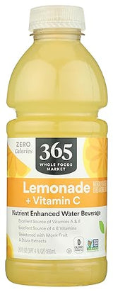365 by Whole Foods Market, Water Nutrient Lemonade Vitamin C No Calorie, 20 Fl Oz