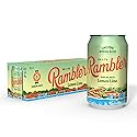 AUTX RAMBLER Sparkling Water, Texas Limestone Mineral Blend, Lemon-Lime Flavor, 12-Ounce Cans, 12-Pack