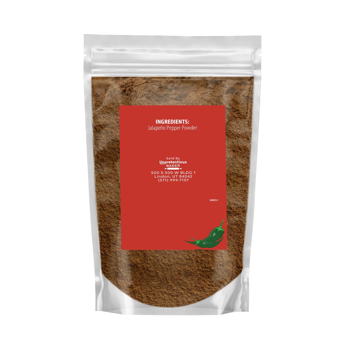 Unpretentious Jalapeno Powder (8 oz) Gluten Free, Non-GMO, Tex-Mex Essential, Adds Heat & Flavor