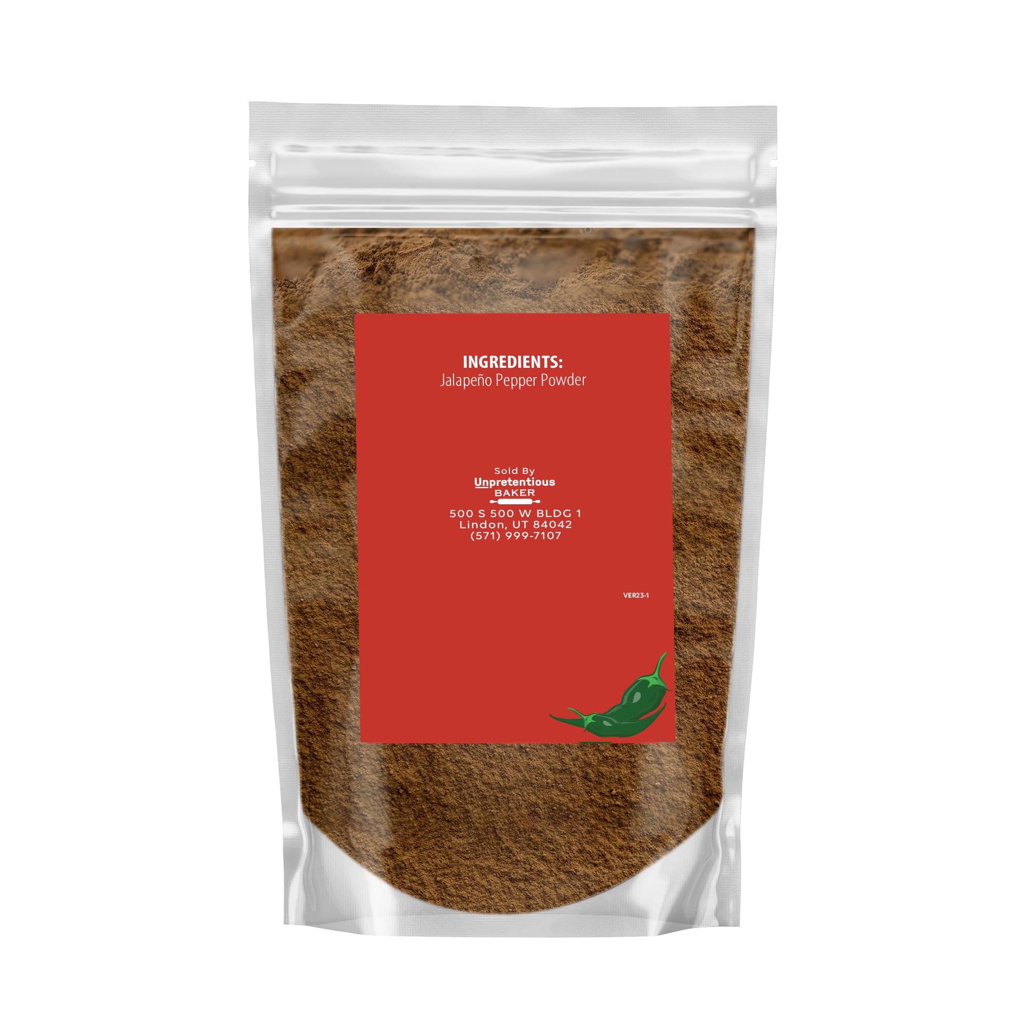 Unpretentious Jalapeno Powder (8 oz) Gluten Free, Non-GMO, Tex-Mex Essential, Adds Heat & Flavor