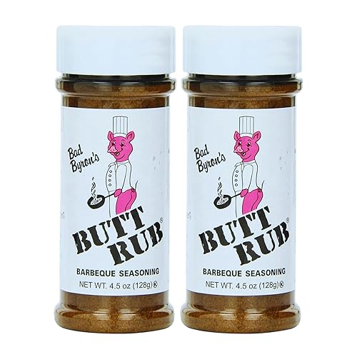 Bad Byron’s Butt Rub Barbeque Seasoning - 4.5 oz Shaker | Award-Winning All-Purpose Dry Rub for Pork, Chicken, Beef, Seafood & Vegetables |