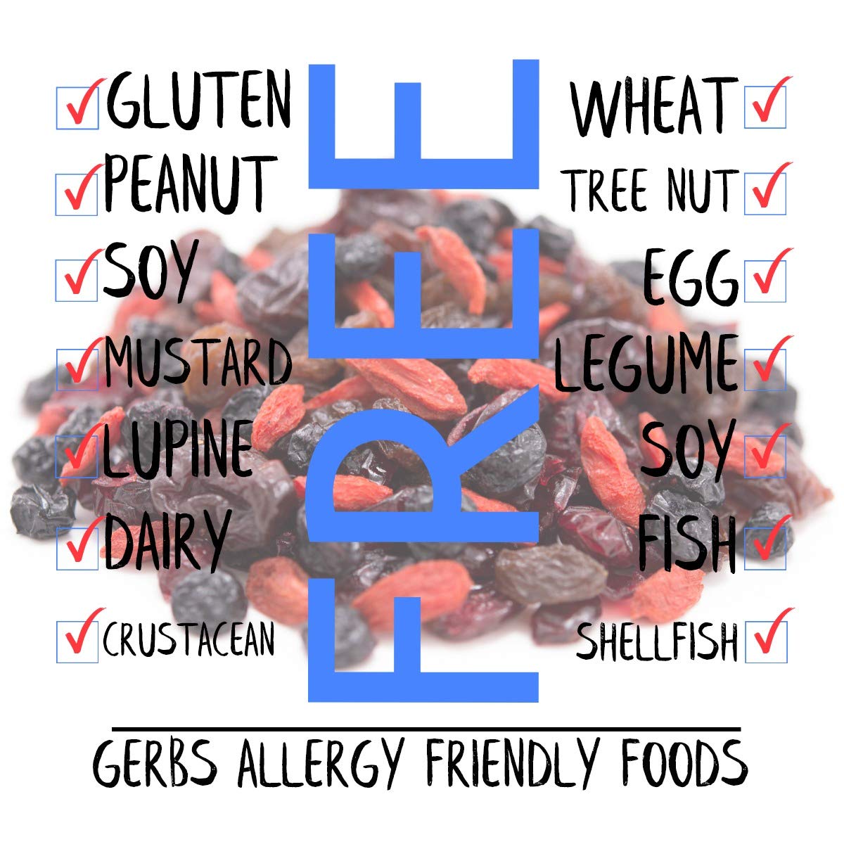 Gerbs Super 5 Dried Fruit Snack Mix 2 lbs. | Sweetened & Unsweetened Fruit, No Artificial Additives, Resealable Bag | Naturally Chewy & Fruit-Forward
