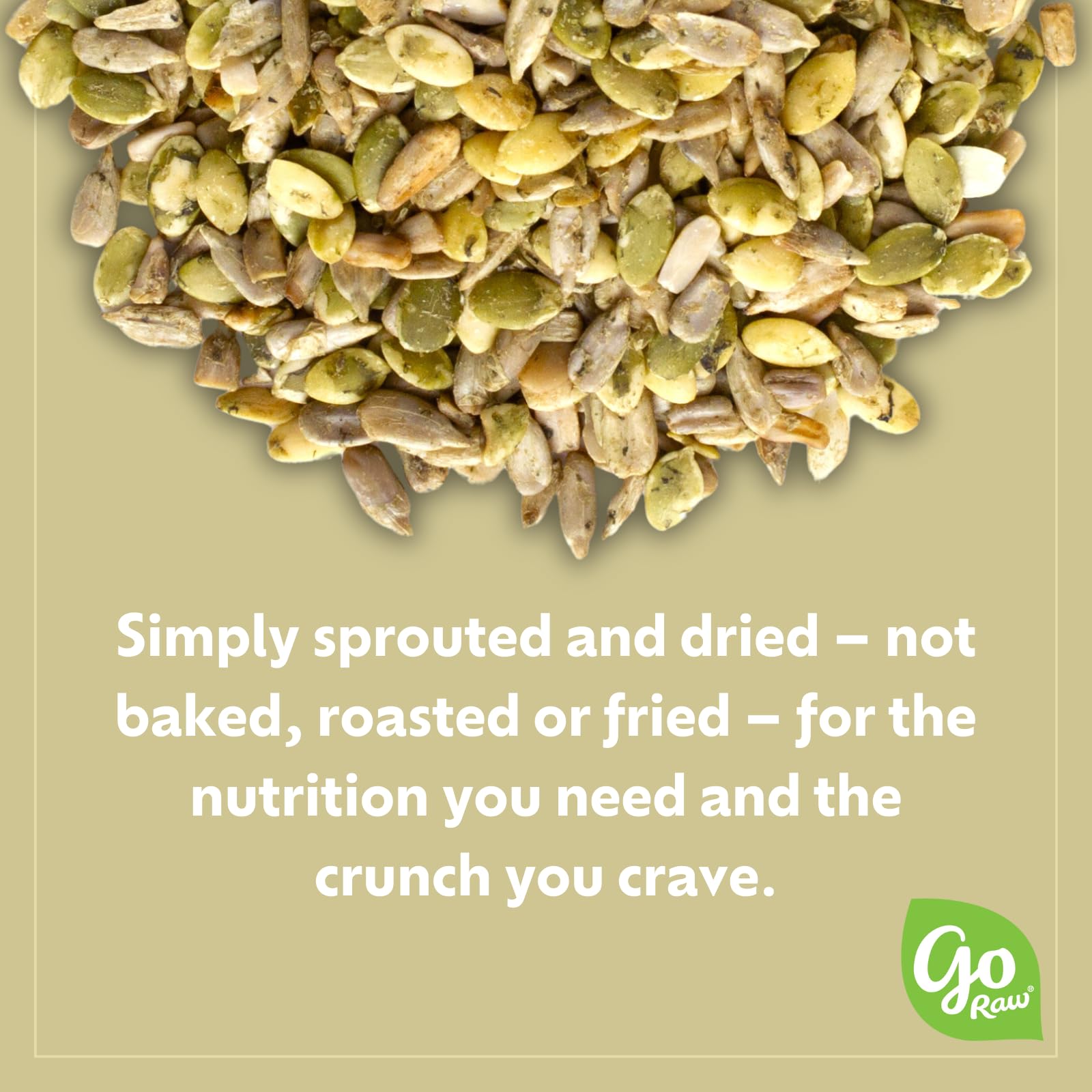 Go Raw , Sprouted Pumpkin and Sunflower Seed Mix| Keto | Vegan | Gluten Free Snacks | Organic | Superfood (Packaging May Vary), 14 oz(Single)