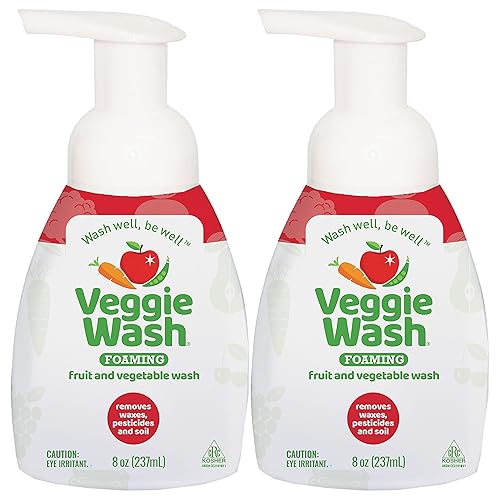 Veggie Wash Foaming Fruit and Vegetable Wash, Ideal for Cleaning Produce, Pack of 2