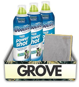 Power Shot Fresh Scent Cleaner 14 oz Liquid Bundle with Microfiber Cloth - Removes Tough Stains and Freshens Carpets and Rugs - Gift Set (4 Items)