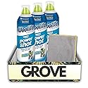 Power Shot Fresh Scent Cleaner 14 oz Liquid Bundle with Microfiber Cloth - Removes Tough Stains and Freshens Carpets and Rugs - Gift Set (4 Items)