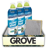 Power Shot Fresh Scent Cleaner 14 oz Liquid Bundle with Microfiber Cloth - Removes Tough Stains and Freshens Carpets and Rugs - Gift Set (4 Items)