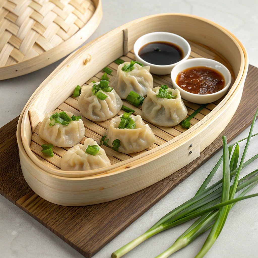 Bibigo, Steamed Dumpling Pork Vegetable, 6.6 Ounce