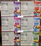 Millville Fruit & Grain Soft Baked Bar 6 Flavors Mixed Berry, Raspberry, Cherry, Strawberry, Blueberry, Apple Cinnamon, 6 Cereal Bars, 7.8oz 222g (Six