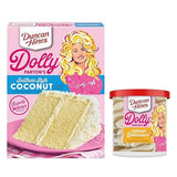 Duncan Hine's Dolly Parton's Favorite Southern-Style Coconut Cake Mix Set! Flavored With Vanilla Frosting! Easy To Make Deliciously Moist At Home! Choose Your Flavor! (Coconut), 2 Piece Set