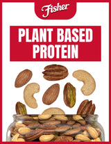 Fisher Oven Roasted Never Fried Deluxe Mixed Nuts, 24 Ounces (Pack of 1), Almonds, Cashews, Pecans, Pistachios, Healthy Snacks for Adults, Made
