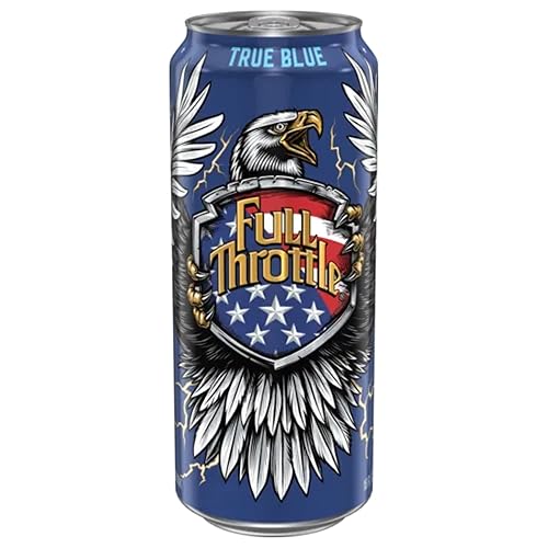 12 Pack - Full Throttle Energy Drink - Blue Agave - 16 Ounce