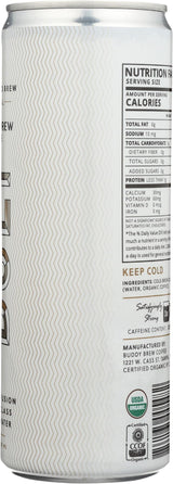 Buddy Brew Organic Bolt Cold Brew Coffee, 10.5 FZ