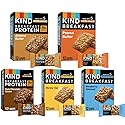 KIND Breakfast Bars Variety Pack - 60 Bars - Dark Chocolate Cocoa, Honey Oat, Peanut Butter, Blueberry Almond & Almond Butter - Healthy On-the-Go