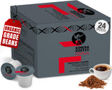 Kimera Koffee Focus Blend - Organic Light Roast Nootropic Ground Coffee Pods with L-Theanine, 24 Count