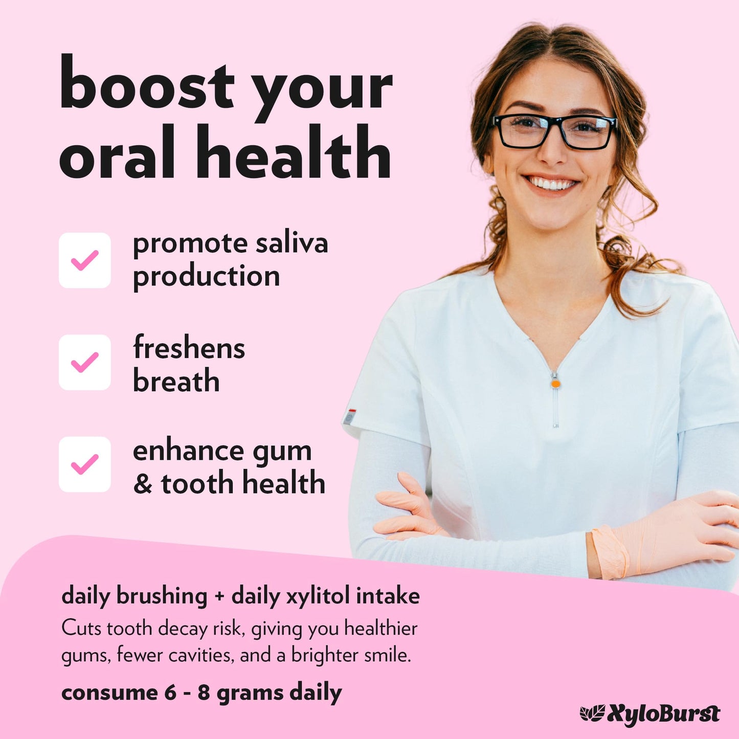 XyloBurst Bubble Gum Xylitol Gum
