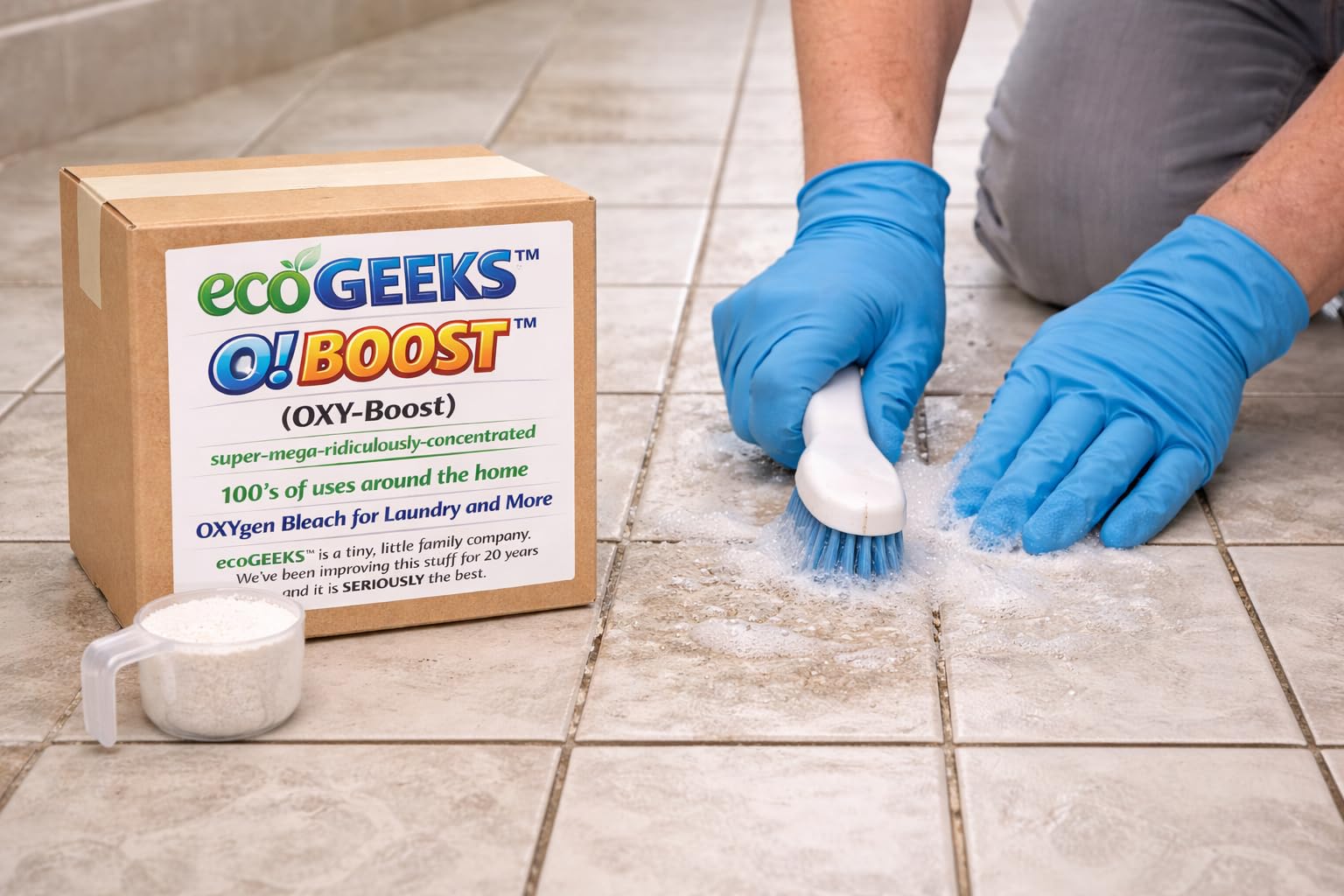 ecoGeek’s O! BOOST (OXY-Boost) Oxygen Bleach - Three 19 lb Bulk Bags - Concentrated Sodium Percarbonate Laundry & All-Purpose Cleaner - Fragrance Free