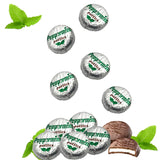10 Pounds Fruidles Holiday Rich Chocolate Peppermint Patties Party Bag Fillers, Individually Wrapped Silver Foils, Kosher Certified Dairy